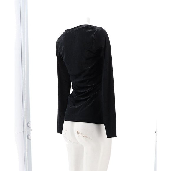 NWT SKINNYGIRL GIANA CRUSHED VELVET SQUARE NECK TOP BLACK MEDIUM & 1X - Picture 6 of 16